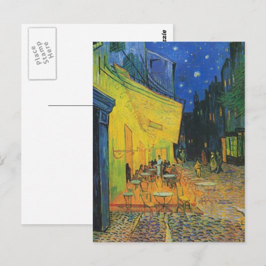 Van Gogh | Cafe Terrace bij nacht | 1888 Briefkaart (Voorkant / Achterkant)