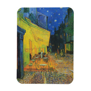 Van Gogh   Cafe Terrace bij nacht   1888 Magneet