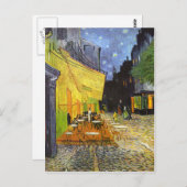 Van Gogh Cafe Terrace bij nacht Briefkaart (Voorkant / Achterkant)