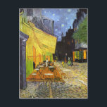 Van Gogh Cafe Terrace bij nacht Briefkaart<br><div class="desc">Cafe Terrace bij nacht door Vincent Van Gogh,  1888</div>