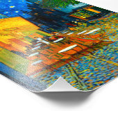 Van Gogh Café Terrace bij nacht Foto Afdruk (Hoek)