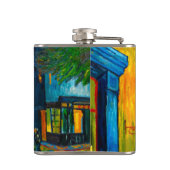 Van Gogh Café Terrace bij nacht Heupfles (Achterkant)