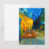 Van Gogh Café Terrace bij nacht Informatiekaartje (Voorkant / Achterkant)