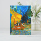 Van Gogh Café Terrace bij nacht Informatiekaartje (Staand voorkant)