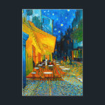 Van Gogh Café Terrace bij nacht Informatiekaartje<br><div class="desc">Enclosure Cards featuring Vincent van Gogh's oil painting Café Terrace at Night (1888). Yellow stars paint the blue night sky above an outdoor café in Frankrijk. A marvelous gift for fans of Post-Impressionism and Dutch art.</div>
