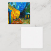 Van Gogh Café Terrace bij nacht Informatiekaartje (Voorkant / Achterkant)