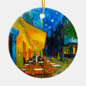 Van Gogh Café Terrace bij nacht Keramisch Ornament (Voorkant)