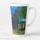 Van Gogh Café Terrace bij nacht Latte Mok (Rechts)