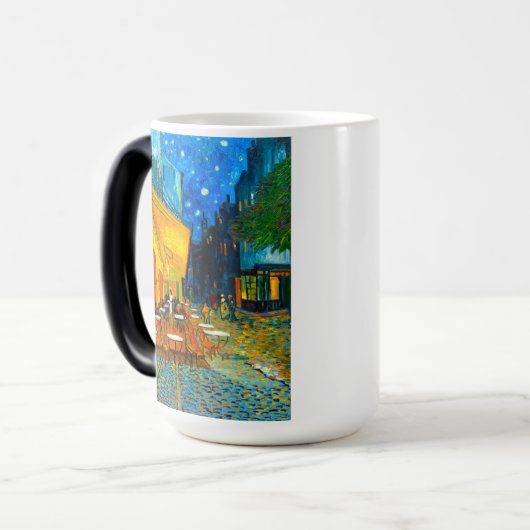 Van Gogh Café Terrace bij nacht Magische Mok (Voorkant links)