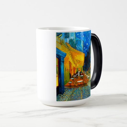 Van Gogh Café Terrace bij nacht Magische Mok (Voorkant rechts)