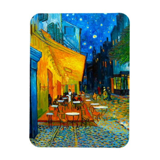 Van Gogh Café Terrace bij nacht Magneet (Verticaal)