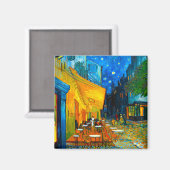 Van Gogh Café Terrace bij nacht Magneet (Voorkant / Achterkant)