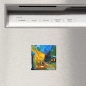 Van Gogh Café Terrace bij nacht Magneet (Insitu (Vaatwasser))