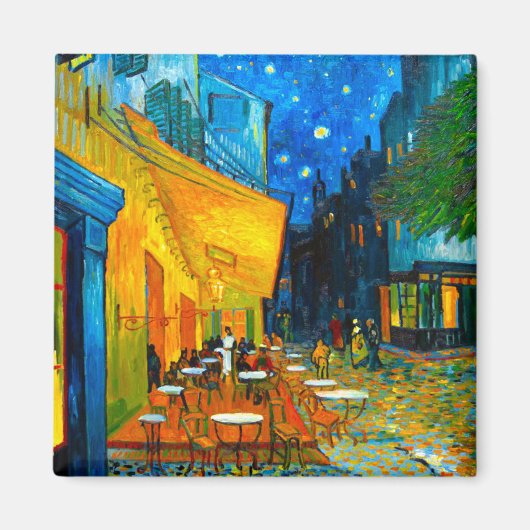 Van Gogh Café Terrace bij nacht Magneet (Voorkant)