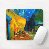 Van Gogh Café Terrace bij nacht Muismat (Met muis)