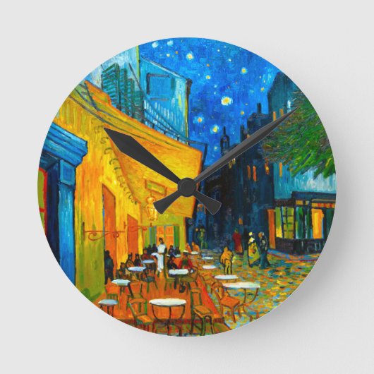 Van Gogh Café Terrace bij nacht Ronde Klok (Voorkant)