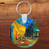 Van Gogh Café Terrace bij nacht Sleutelhanger (Voorkant)