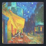 Van Gogh Café Terrace bij nacht Stenen Onderzetter<br><div class="desc">Steenachtig Onderzetter met het olieverf Café Terrace in Night van Vincent van Gogh (1888). Gele sterren schilderen de blauwe nachthemel boven een buitencafé in Frankrijk. Een geweldig cadeau voor fans van Post-Impressionisme en Nederlandse kunst.</div>