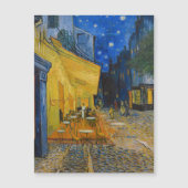 Van Gogh - Cafe Terrace bij nachtmagnetische Kaart (Voorkant)