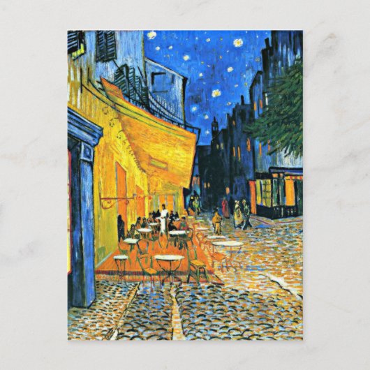 Van Gogh - Cafe Terrace Briefkaart (Voorkant)
