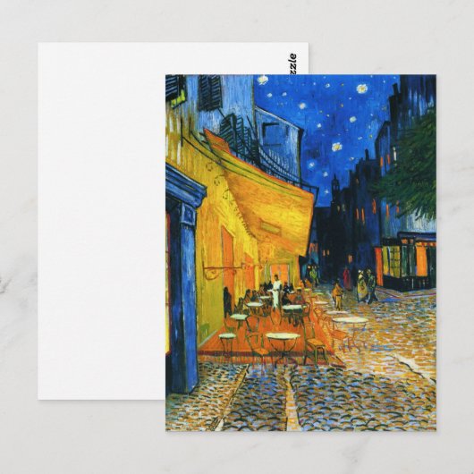 Van Gogh Café Terrace Briefkaart (Voorkant / Achterkant)