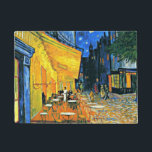 Van Gogh - Cafe Terrace Deurmat<br><div class="desc">Vincent Van Gogh beroemd schilderij,  Café Terrace.</div>