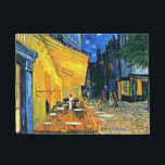 Van Gogh - Cafe Terrace Deurmat<br><div class="desc">Vincent Van Gogh beroemd schilderij, Café Terrace.</div>
