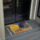 Van Gogh - Cafe Terrace Deurmat<br><div class="desc">Vincent van Gogh schilderij,  Cafe Terrace</div>