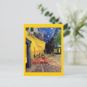 Van Gogh Cafe Terrace (F467) Fine Art Briefkaart (Staand voorkant)