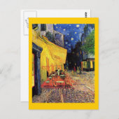Van Gogh Cafe Terrace (F467) Fine Art Briefkaart (Voorkant / Achterkant)