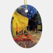 Van Gogh Cafe Terrace (F467) Fine Art Keramisch Ornament (Achterkant)
