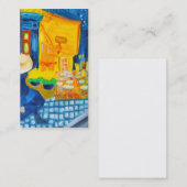 Van Gogh Cafe Terrace in het Visitekaartje Night (Voorkant / Achterkant)