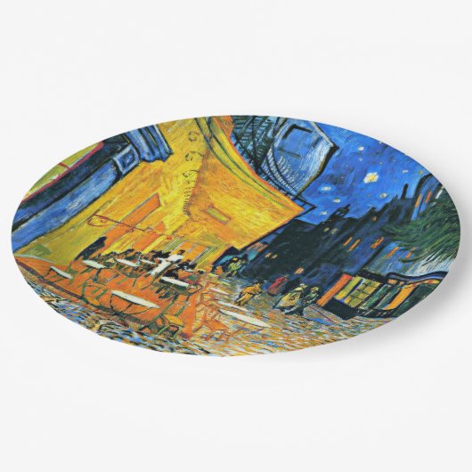 Van Gogh - Cafe Terrace Papieren Bordje (Gekanteld)