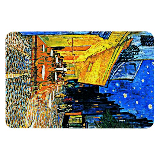 Van Gogh - Cafe Terrace, Place-du-forum, Arles Magneet (Horizontaal)