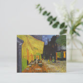 Van Gogh Cafe Terrace Post-Impressionist Briefkaart (Staand voorkant)