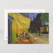 Van Gogh Cafe Terrace Post-Impressionist Briefkaart (Voorkant / Achterkant)
