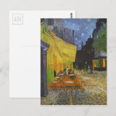 Van Gogh Cafe Terrace Post-Impressionist Briefkaart (Voorkant / Achterkant)