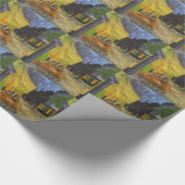 Van Gogh Cafe Terrace Post-Impressionist Cadeaupapier (Hoek)