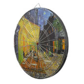 Van Gogh Cafe Terrace Post-Impressionist Dartbord (Voorkant Rechts)