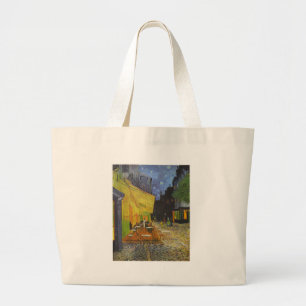 Van Gogh Cafe Terrace Post-Impressionist Grote Tote Bag