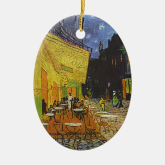 Van Gogh Cafe Terrace Post-Impressionist Keramisch Ornament (Voorkant)