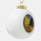 Van Gogh Cafe Terrace Post-Impressionist Keramische Bal Ornament (Links)