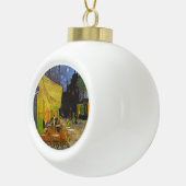 Van Gogh Cafe Terrace Post-Impressionist Keramische Bal Ornament (Rechts)