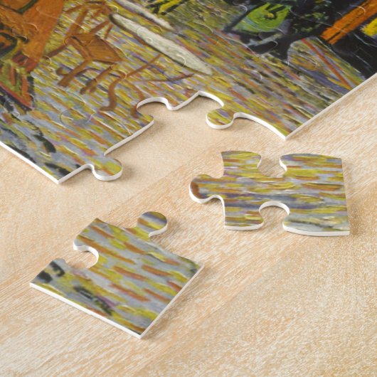 Van Gogh Cafe Terrace Post-Impressionist Legpuzzel (Zijkant)