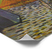 Van Gogh Cafe Terrace Post-Impressionist Painting Poster (Hoek)