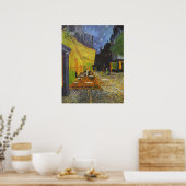 Van Gogh Cafe Terrace Post-Impressionist Painting Poster (Keuken)