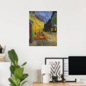 Van Gogh Cafe Terrace Post-Impressionist Painting Poster (Thuiskantoor)