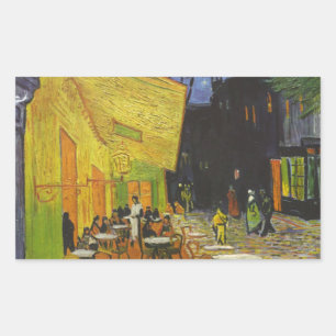 Van Gogh Cafe Terrace Post-Impressionist Rechthoekige Sticker