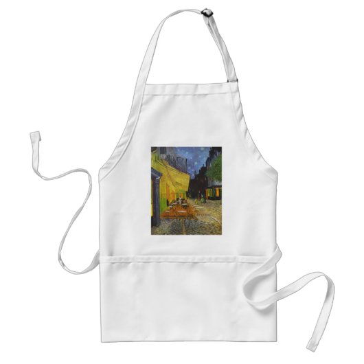 Van Gogh Cafe Terrace Post-Impressionist Standaard Schort (Voorkant)