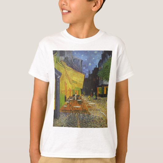 Van Gogh Cafe Terrace Post-Impressionist T-shirt (Voorkant)